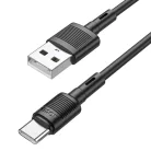 USB A - USB C Hoco 3A 1 m X83 fekete kábel