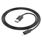 Lightning USB kábel USB A - Lightning Hoco 2,4A 1 m fekete