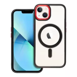   COLOR EDGE MAG COVER tok, kompatibilis MagSafe technológiával iPhone 13-hoz fekete piros