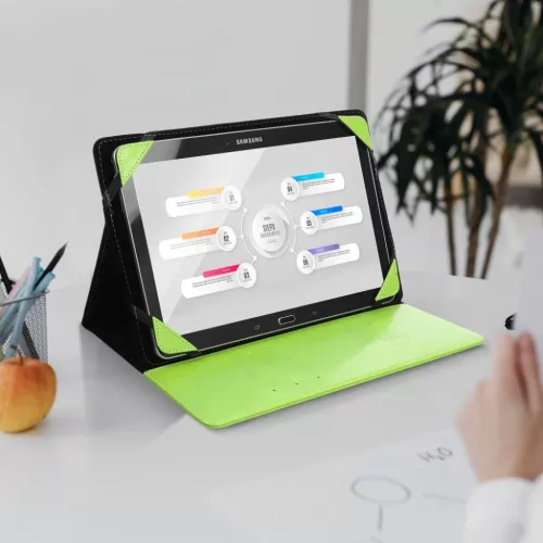 BLUN univerzális tablet tok 10" (UNT) lime