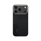 iPhone 17 Pro Max fekete Benks Montage Magnetic Armor Air Kevlar tok fém kerettel 600D+1500D (MB70)