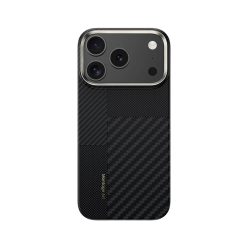   iPhone 17 Pro Max fekete Benks Montage Magnetic Armor Air Kevlar tok fém kerettel 600D+1500D (MB70)