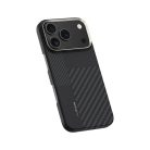 iPhone 17 Pro Max fekete Benks Montage Magnetic Armor Air Kevlar tok fém kerettel 600D+1500D (MB70)