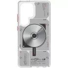 Samsung Galaxy S25 Ultra átlátszó Case Skinarma Nova MagSafe tok