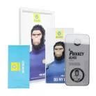 Apple iPhone 17 Air fekete 5D Mr. Monkey Üveg (Erős Adatvédő) üvegfólia