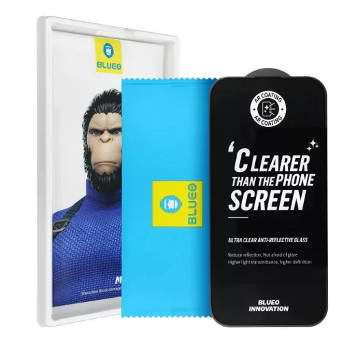 Apple iPhone 17 Pro Max fekete 5D Mr. Monkey Glass (Strong Premium AR) üvegfólia