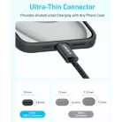 USB-C - USB-C Kábel Anker Zolo, 240W, 1m, Fehér A8060H21