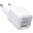 Hálózati Töltő Anker 511 Nano 3, 30W, 3A, 1 x USB-C, Fehér A2147G21