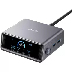   Asztali töltő Anker Prime, 250W, 5A, 2 x USB-A - 4 x USB-C, Fekete A2345341
