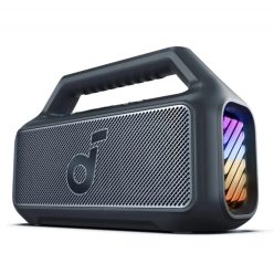   Bluetooth Hangszóró Anker SoundCore Boom 2, 80W, TWS, RGB, Vízálló, Fekete A3138011