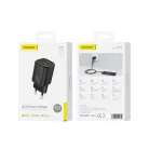 FONENG fali töltő EU68 18W 1xUSB QC3.0 Fekete