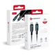 Forcell F-Energy C274 Type-C kábel Type C-ről Type C-re QC4.0 PD 3A 60W Digitális 1,2 m fekete