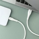 FORCELL F-ENERGY C342 kábel USB A - Type-C QC4.0 3A 66W Szilikon 1 m fehér