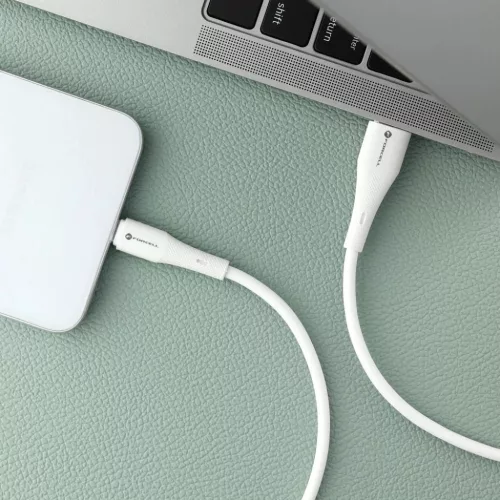 FORCELL F-ENERGY C342 kábel USB A - Type-C QC4.0 3A 66W Szilikon 1 m fehér