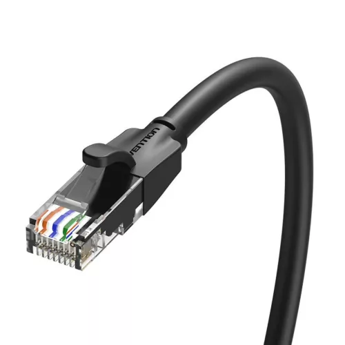 Vention IBEBK UTP CAT6 hálózati kábel RJ45 Ethernet 1000Mbps 8m fekete