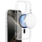 Fényes Magsafe Átlátszó Tok iPhone 15 Pro Max fekete tok