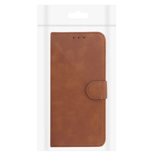 COMMON univerzális fliptok (L MÉRET) iPhone 6 Plus/7 Plus/8 Plus/Xs Max/11 Pro Max/Samsung S20 FE/S21 FE/S10 Plus/A10/A32/A54/Xiaomi 12 Lite/Huawei P30 Pro barna tok
