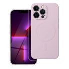 iPhone 17 Pro Max tok - szilikon mágneses tok (nagy lyukkal) rózsaszín