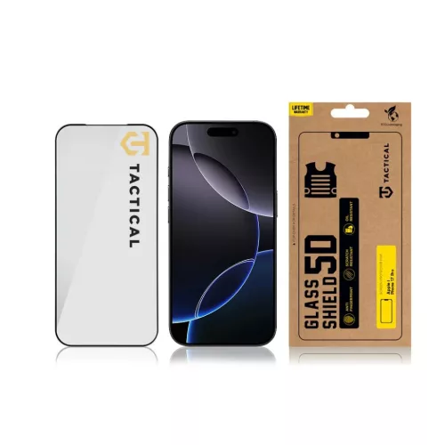 Tactical Glass Shield 5D iPhone 17 Pro üvegfólia fekete