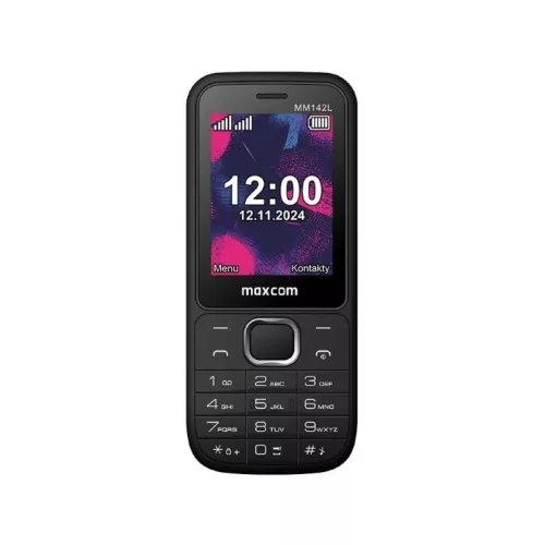 Mobiltelefon - MAXCOM MM 142L FEKETE