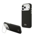 iPhone 17 Pro Max Fekete Lacoste Iconic Petit Pique Camera Stand MagSafe tok