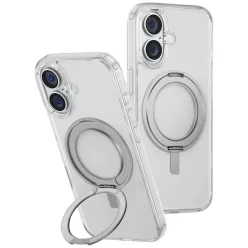   Uniq Swivix 360 Rotating Kickstand iPhone 16 Plus tok - Átlátszó