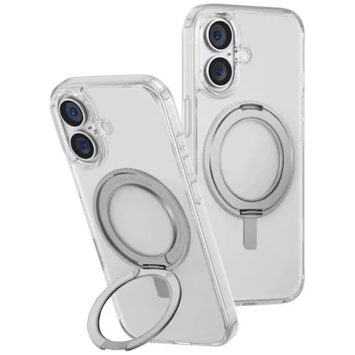 Uniq Swivix 360 Rotating Kickstand iPhone 16 Plus tok - Átlátszó