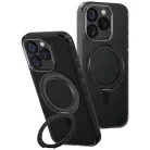 Uniq Swivix 360 Forgatható Kitámasztós iPhone 16 Pro tok - Fekete
