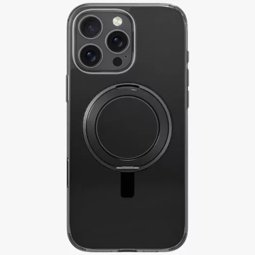 Uniq Swivix 360 Forgatható Kitámasztós iPhone 16 Pro tok - Fekete