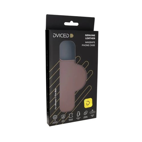 iPhone 17 Pro Max Barna Dviced bőr MagSafe tok
