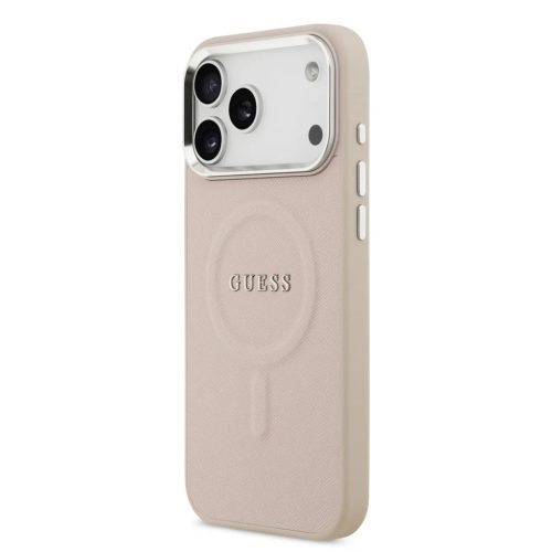iPhone 17 Pro Max Pink Guess PU Saffiano MagSafe tok