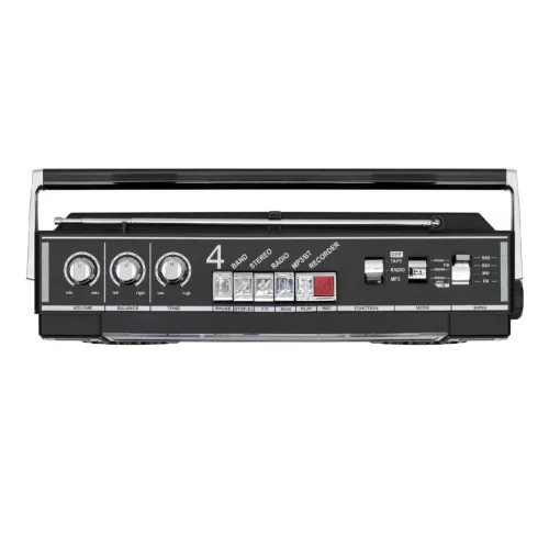 SAL RRT BROOKLYN sztereó kazettás rádiós magnó, Bluetooth, USB, microSD, MP3, felvétel, 4-sávos rádió, multimédia