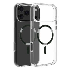   iPhone 17 Pro Max átlátszó tok - Fekete Dviced MagSafe tok