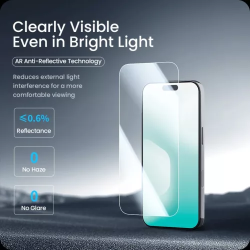 Apple iPhone 17 Pro Max Nillkin Edzett Üveg 0.2mm H+ PRO 2.5D Anti-reflexiós (applikátorral) üvegfólia