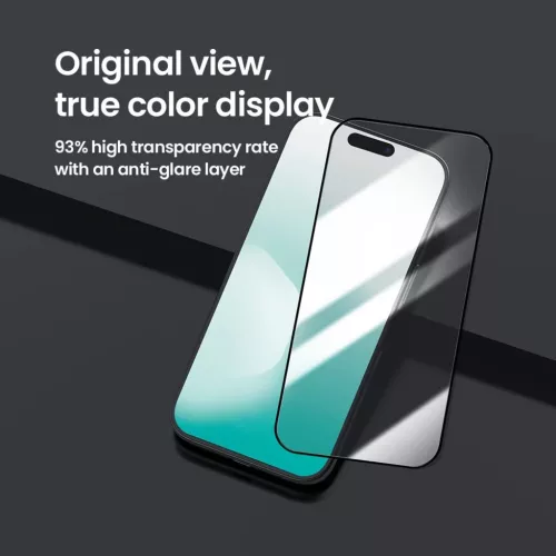 Apple iPhone 17 Pro Max Nillkin Edzett Üveg 2.5D CP+ PRO Fekete (alkalmazóval) üvegfólia