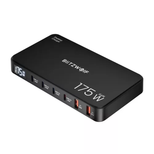 BlitzWolf BW-S30 6 az 1-ben töltőállomás 4xUSB-C + 2xUSB 175W