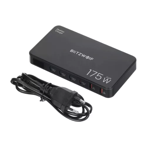 BlitzWolf BW-S30 6 az 1-ben töltőállomás 4xUSB-C + 2xUSB 175W