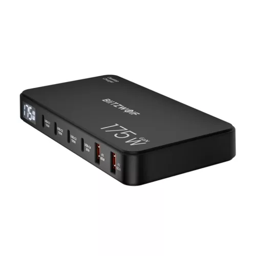 BlitzWolf BW-S30 6 az 1-ben töltőállomás 4xUSB-C + 2xUSB 175W
