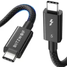 BlitzWolf BW-HDC8 USB-C - USB-C kábel, 240W, 1,5m (fekete)
