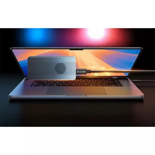 BlitzWolf BW-HDC8 USB-C - USB-C kábel, 240W, 1,5m (fekete)
