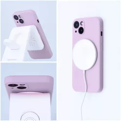 iPhone 17 Pro Max szilikon mágneses tok rózsaszín