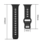 Apple Watch 8 / 9 / 10 / 11 / SE / Ultra (44 / 45 / 46 / 49 mm) Tech-protect Iconband Line fekete/sötétkék