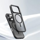 iPhone 17 Pro Max Rock Guard Touch Matt Széria Mágneses tok fekete (fém lencsekeret)