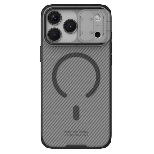 Apple iPhone 17 Pro Max Átlátszó Fekete Nillkin CamShield PRO Mágneses Kemény Tok magsafe