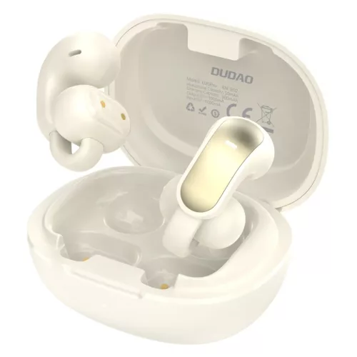 Dudao U20 Pro TWS Bluetooth vezeték nélküli fülhallgató - Fehér/bézs