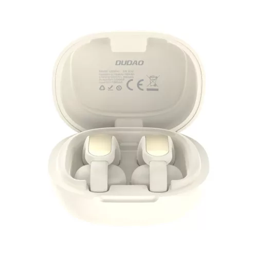 Dudao U20 Pro TWS Bluetooth vezeték nélküli fülhallgató - Fehér/bézs