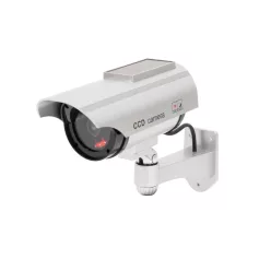   HOME HSK160 kültéri napelemes álkamera, villogó piros LED, körbe forgatható, egyszerű felszerelés, akkumulátoros tápellátás opció, élethű kamera megjelenés, IP44