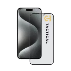   iPhone 15 Pro Max fekete Tactical Glass Shield Privacy Stealth 5D üvegfólia