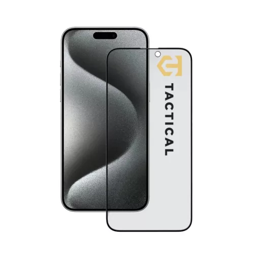 iPhone 15 Pro Max fekete Tactical Glass Shield Privacy Stealth 5D üvegfólia