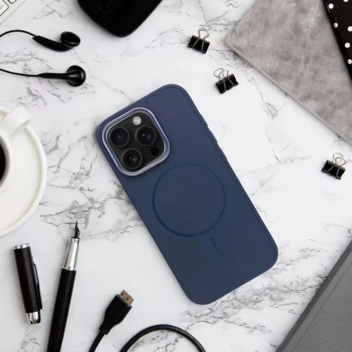 Samsung Galaxy A17 tok FRAME MAG COVER tok kompatibilis MagSafe-fel sötétkék